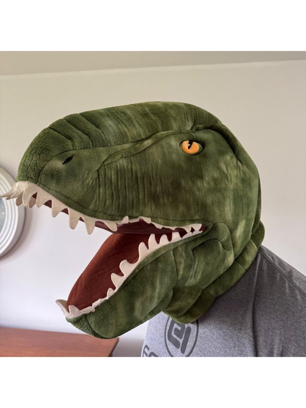Dan Dee Big Greeter Head Dinosaur Halloween Adult Mask Costume Maskimal